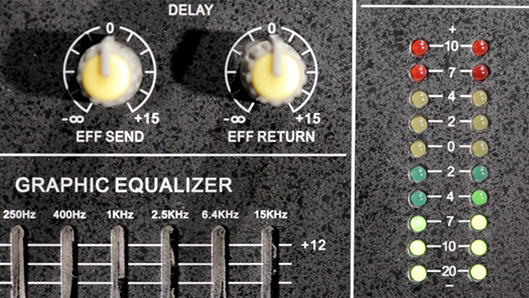Music Mixing Desk With Equalizer   alt