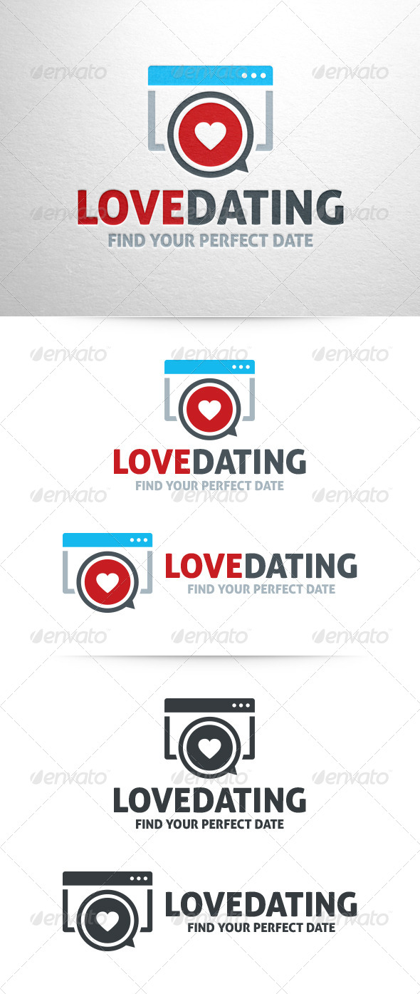 Love Dating logo Template - Symbols Logo Templates