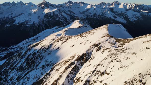 Mount MussaAchitara the Most Visited Mountain Above the Village of Dombay alt