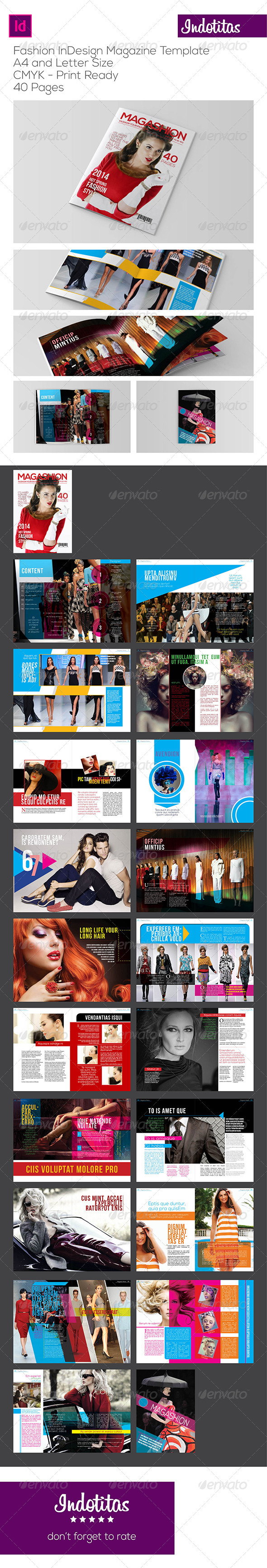 InDesign Magazine Template - Magazines Print Templates