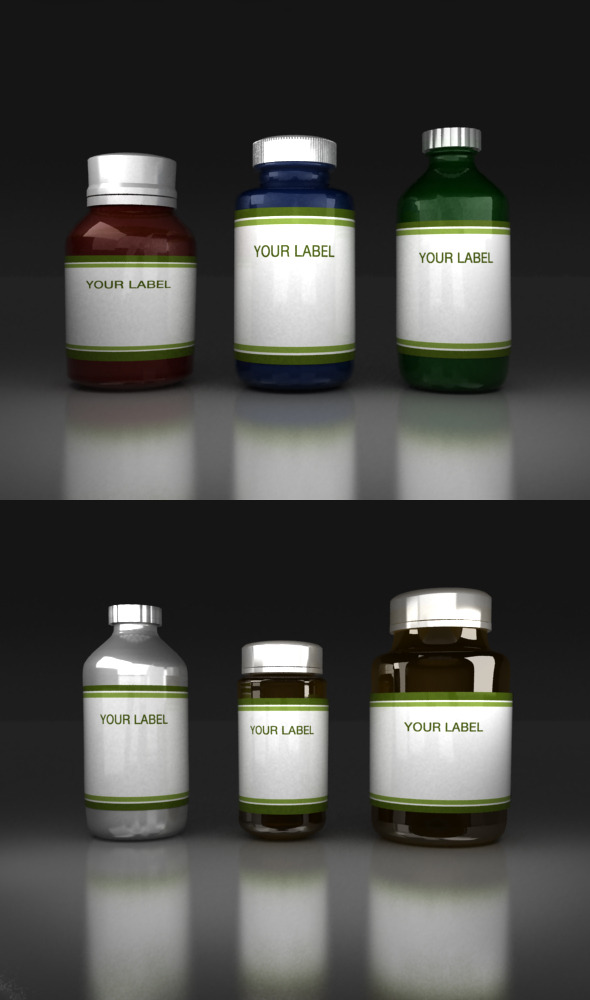 Medicine Bottles V2 - 3Docean 6914110