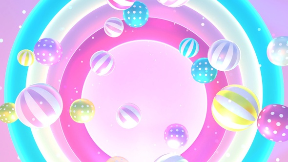 3D Stripes and Polka Dots Balls alt