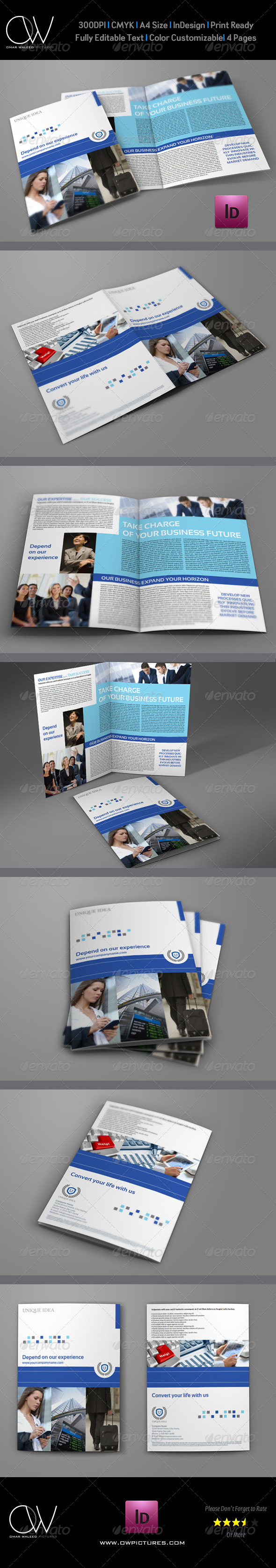 Company Brochure Bi-Fold Template Vol.20 - Corporate Brochures