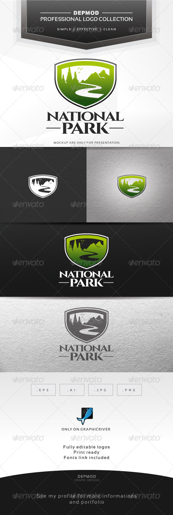 National Park Logo - Nature Logo Templates