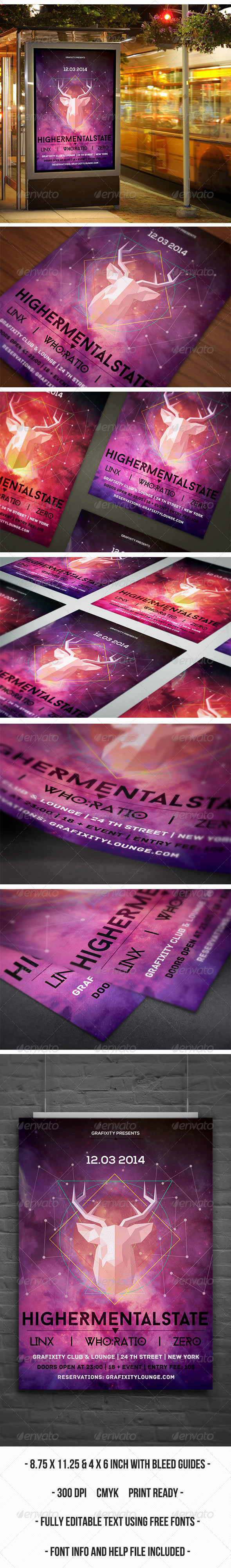 Futuristic Poster/ Flyer vol.1 - Clubs & Parties Events