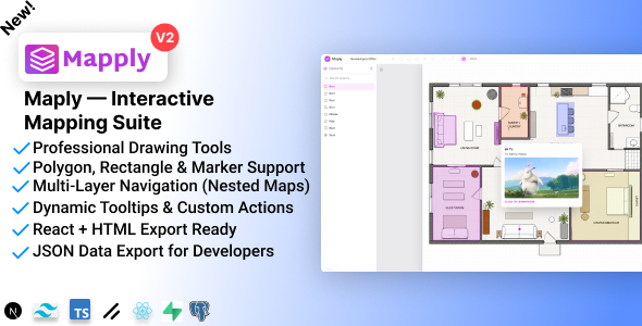 Maply – SVG Image Map Builder for Next.js – Interactive Maps & Hotspots