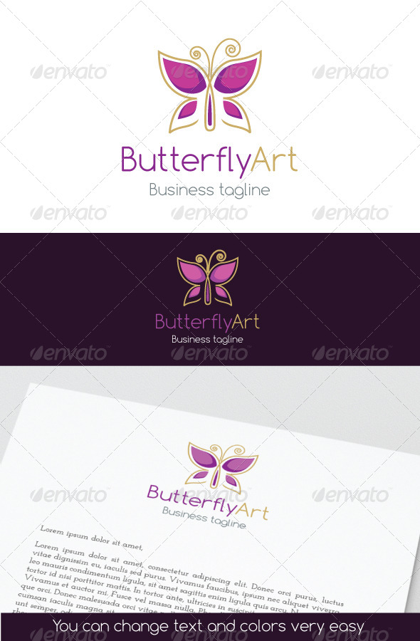 ButterflyArt Logo - Symbols Logo Templates