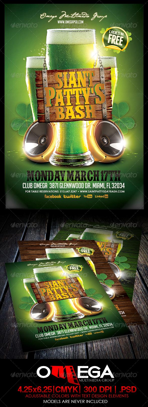 St. Patty's Bash - Events Flyers