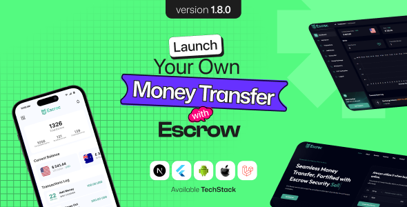 Escroc - Money Transfer with Escrow Full Solution