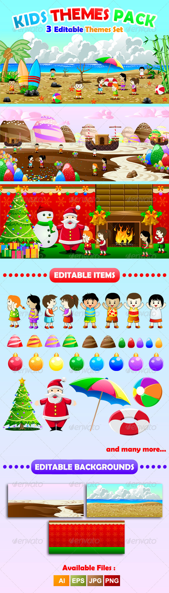 Kids Theme Pack - Seasons/Holidays Conceptual