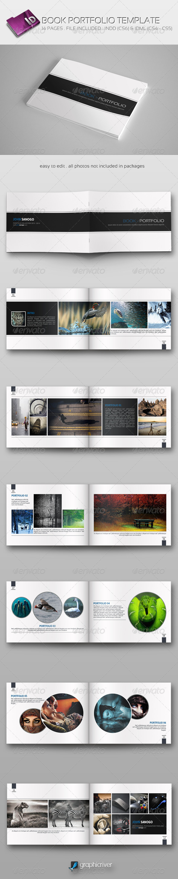 Book Portfolio Template - Portfolio Brochures