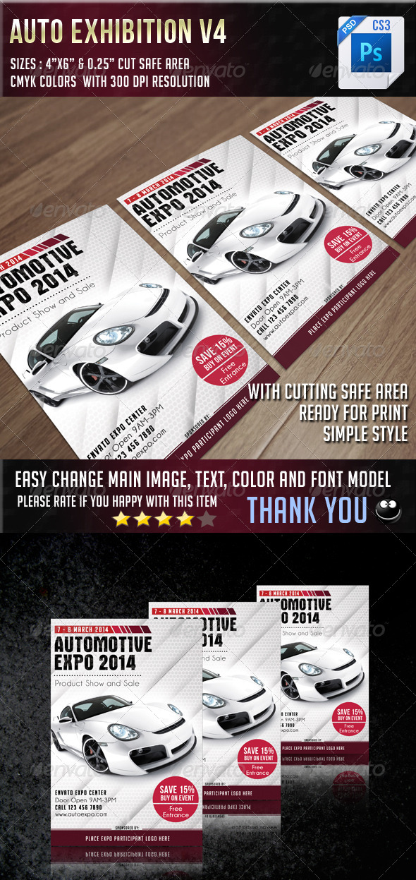 Auto Exhibition V4 - Events Flyers