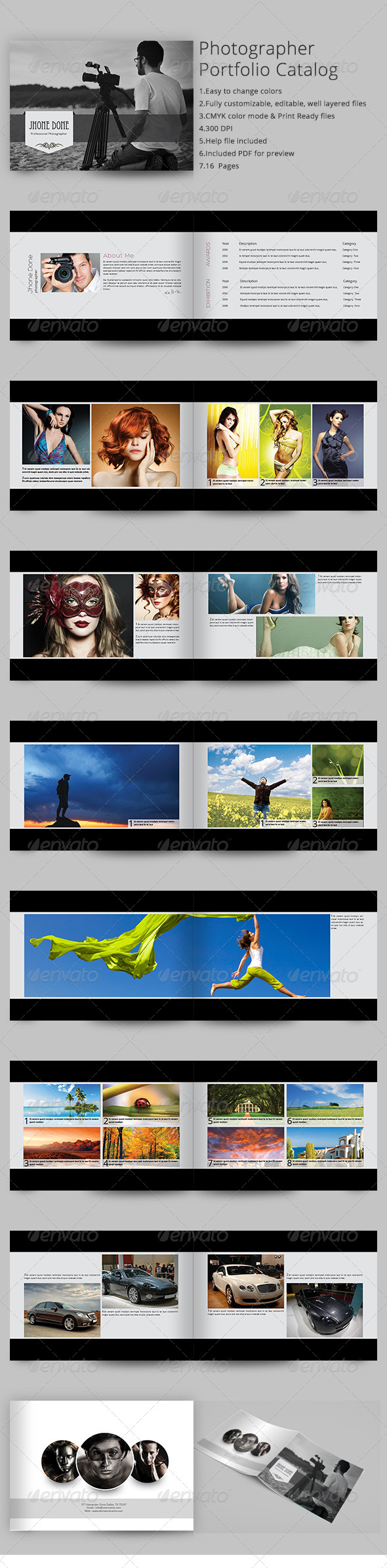 Photographer Portfolio Catalog - Portfolio Brochures