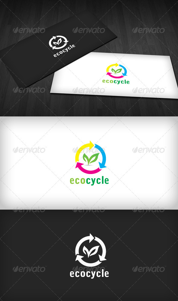 Eco Cycle Logo - Symbols Logo Templates