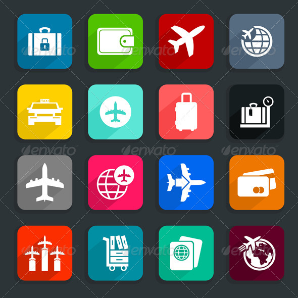 Aircraft Icons - Man-made Objects Objects