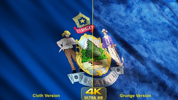 Maine State Flags alt