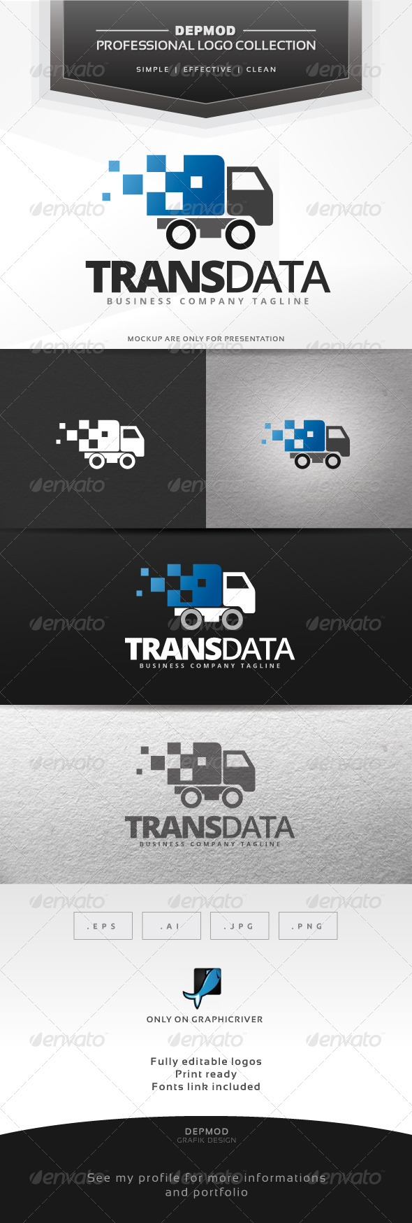 Trans Data Logo - Symbols Logo Templates