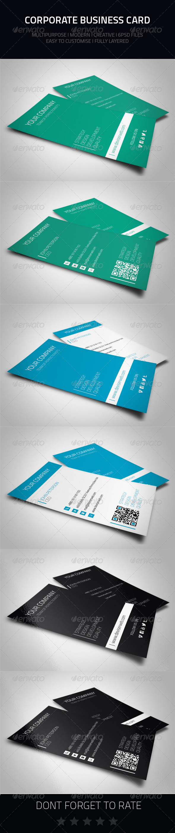 Corporate Business Card - Corporate Business Cards