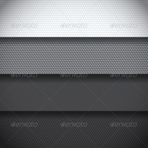 Background of Four Carbon Fiber Patterns - Backgrounds Decorative