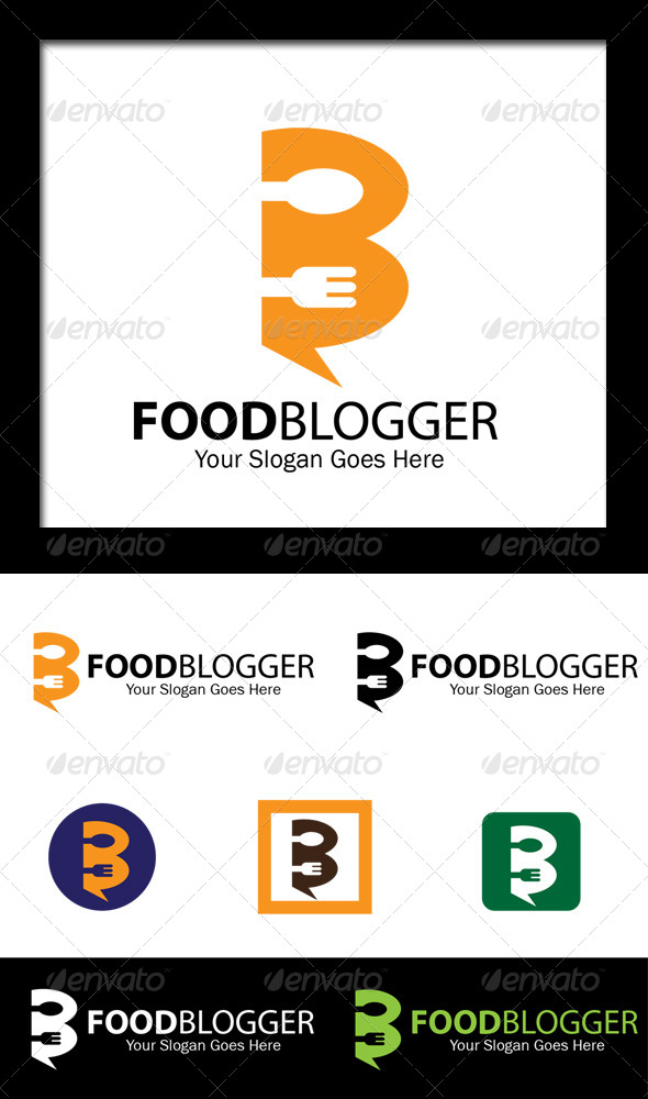 Food Blogger - Letter B Logo