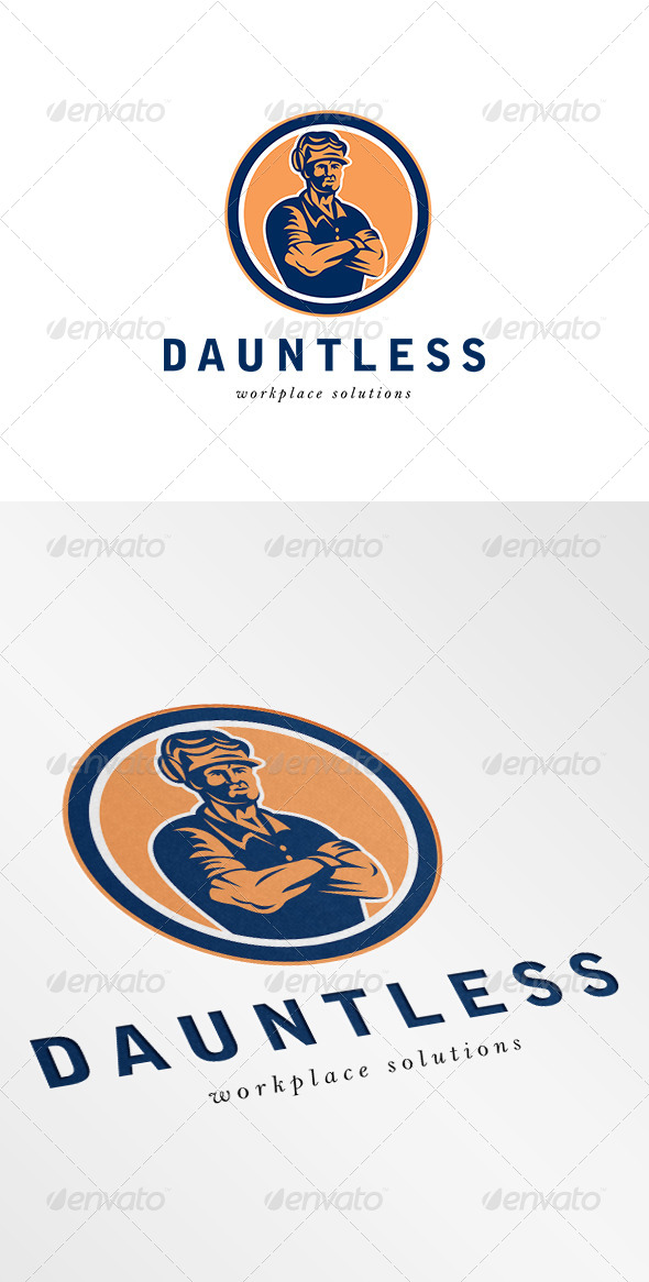 Dauntless Workplace Solution Logo - Humans Logo Templates