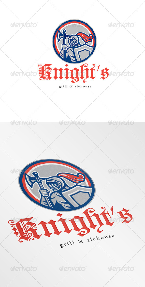 Knight Grill and Alehouse Logo - Humans Logo Templates