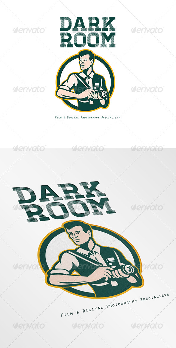 Dark Room Film and Digital Photography Logo - Humans Logo Templates