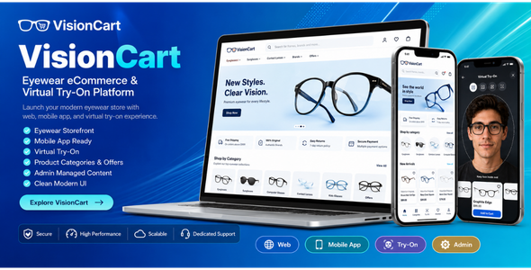 VisionCart - Eyewear eCommerce With Virtual Try-On