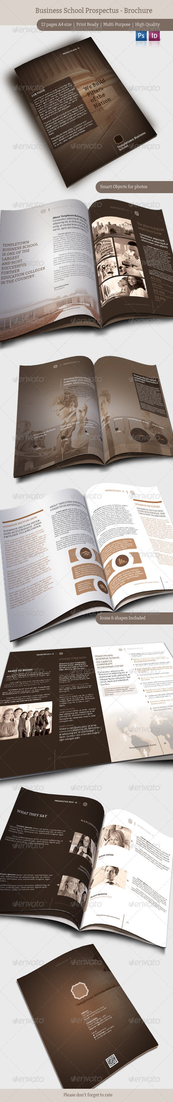 Business School Prospectus - Brochure - Brochures Print Templates