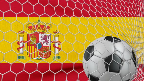Ball And Spain Flag