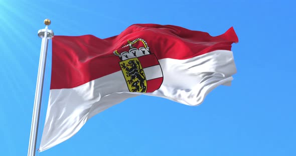 Salzburg State Flag, Austria alt