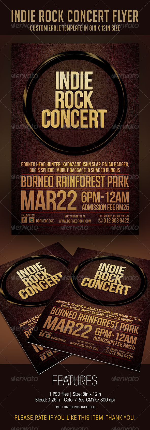 Indie Rock Concert Flyer - Concerts Events