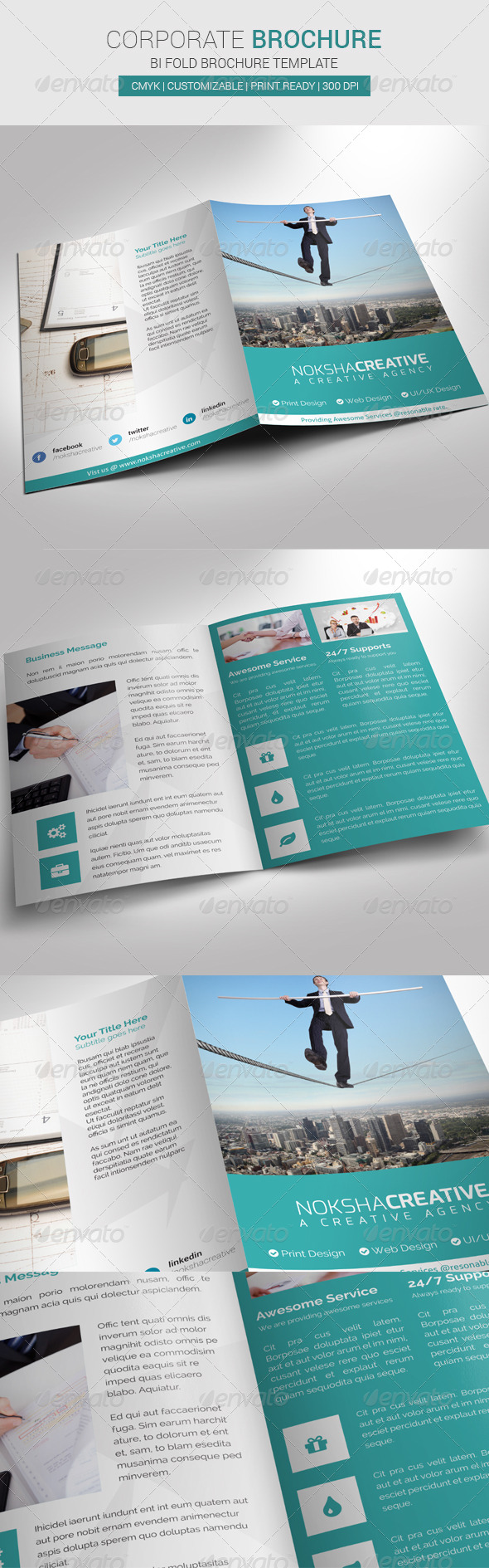 Corporate Bi Fold Brochure - Corporate Brochures