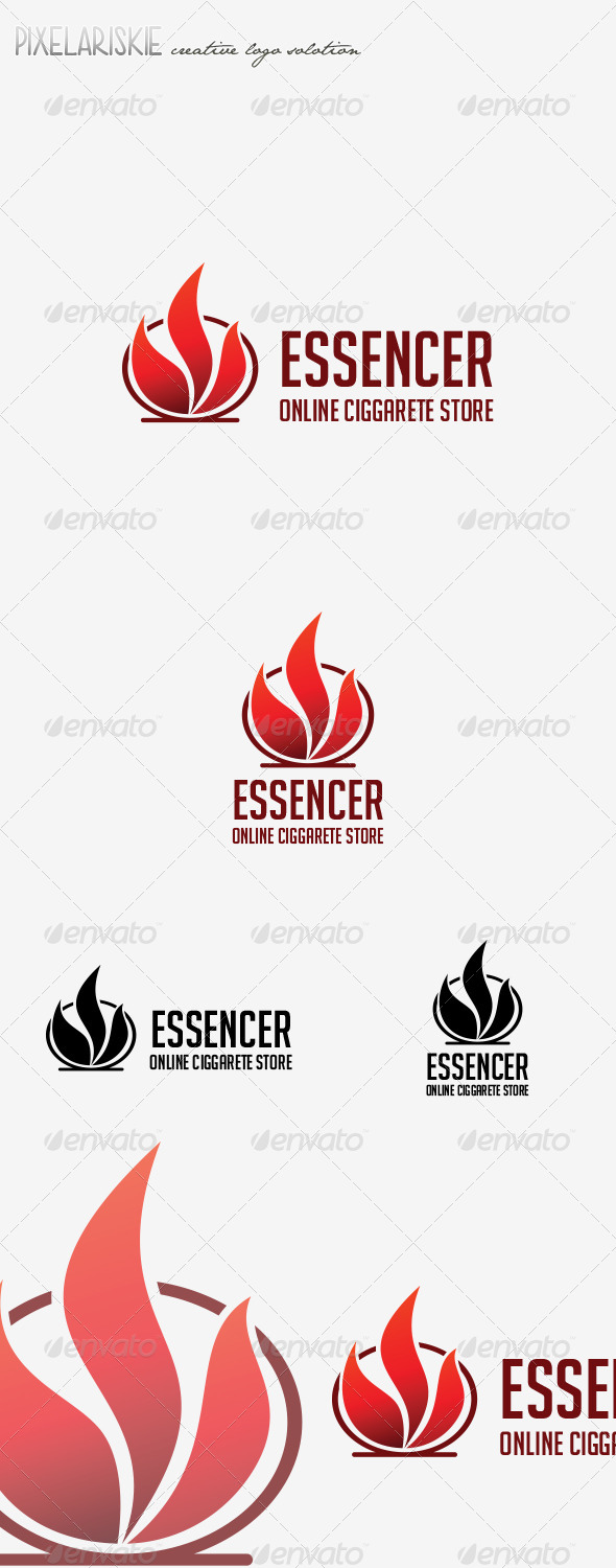 Essencer Fire Logo - Symbols Logo Templates