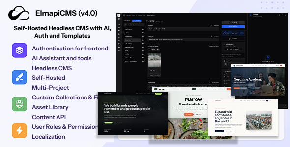 ElmapiCMS v3.0 – Headless CMS for Building Content API PHP Script
