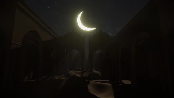 Desert Dune Nighttime In The Ramadan 04 HD alt