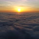 Sunset Flight Above Clouds. Movement forward - VideoHive Item for Sale