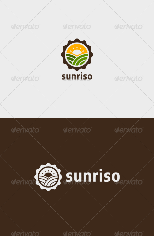 Farm Sunriso Logo - Nature Logo Templates