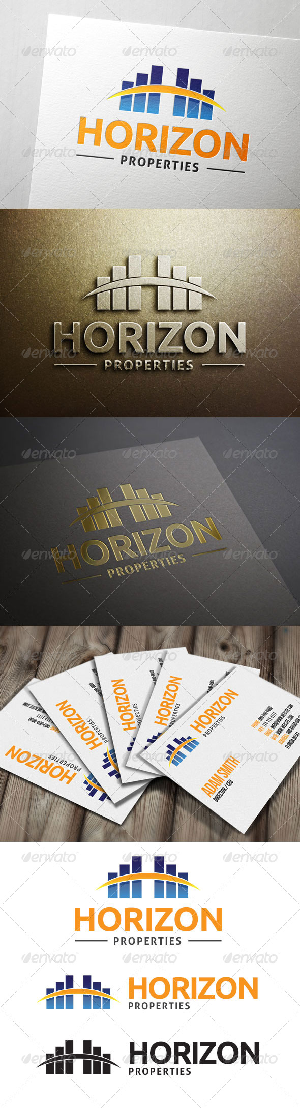 Horizon Properties Logo - Buildings Logo Templates
