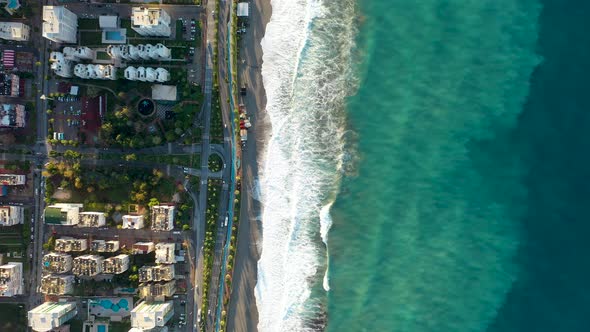 Traffic on the Embankment Aerial View alt