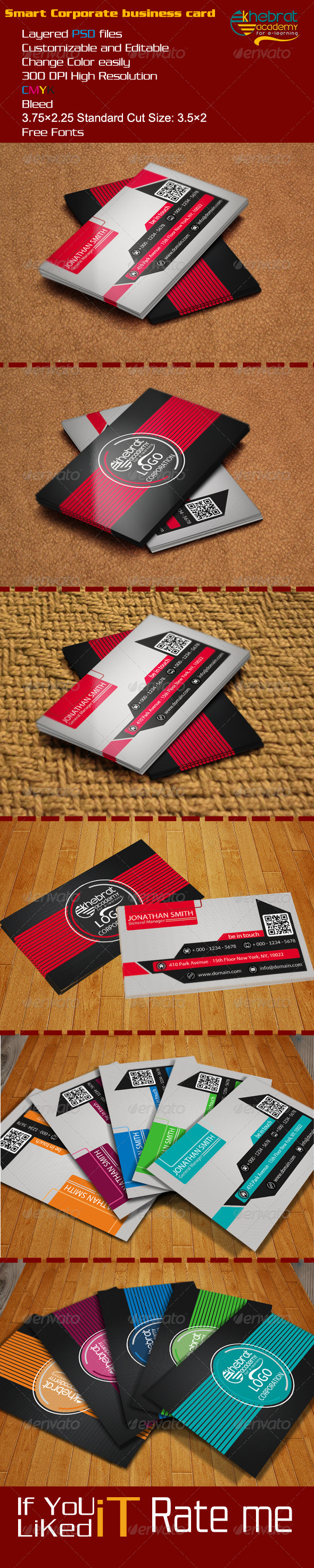 Smart Corporate business card - Business Cards Print Templates