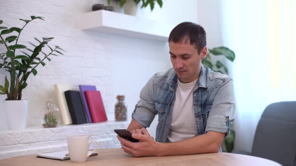 Business Man Online Banking Using Smartphone Shopping Online With Credit Card Sitting alt