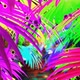 Tunnel of Colourful Bright Palm Trees VJ Loop - VideoHive Item for Sale