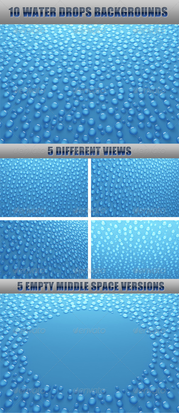 Water Drops Backgrounds No.1