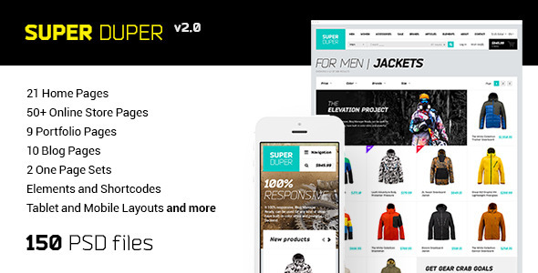 Super Duper | PSD Template