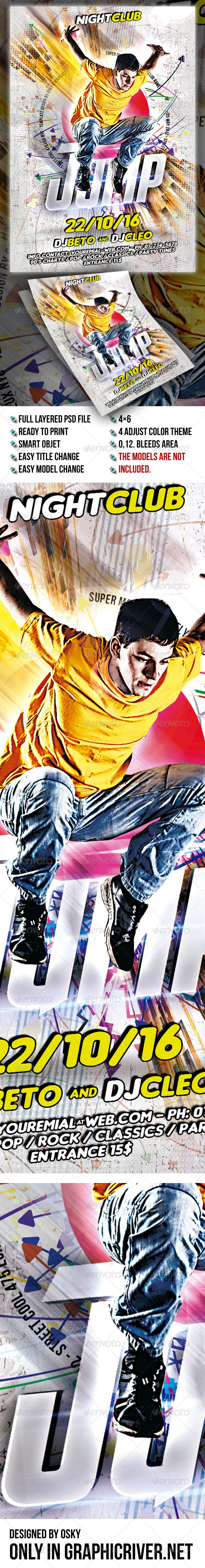 Jump Party Flyer - Clubs & Parties Events