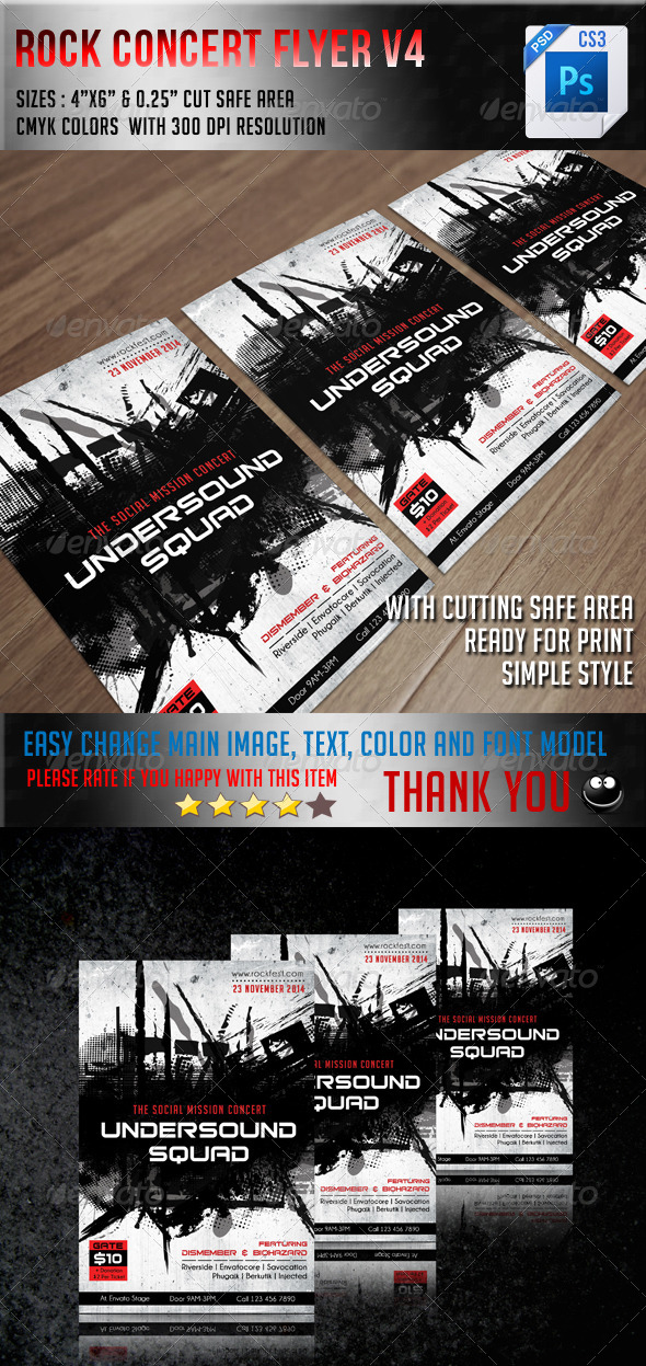 Rock Concert Flyer V4 - Concerts Events