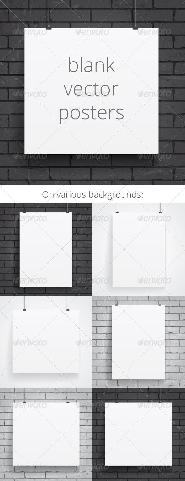 Blank Paper Posters - Backgrounds Business