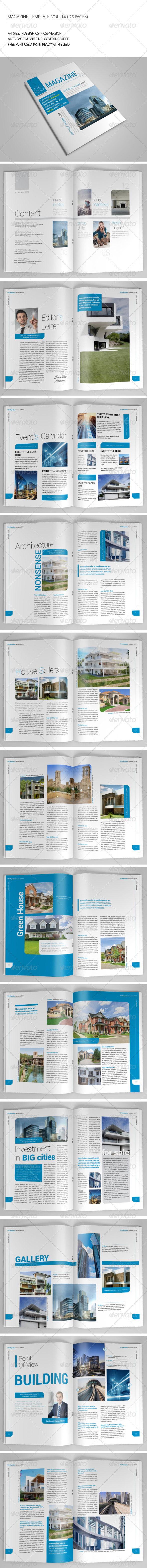 25 Pages Magazine Template Vol14 - Magazines Print Templates