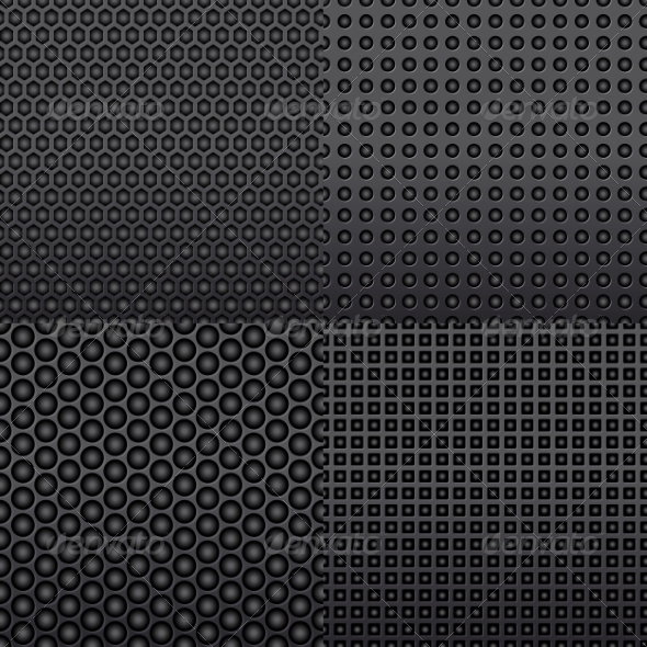 Four Repeat Seamless Carbon Patterns - Patterns Decorative